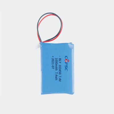 7.4V 1000mAh इलेक्ट्रॉनिक खिलौने लिथियम बैटरी पैक